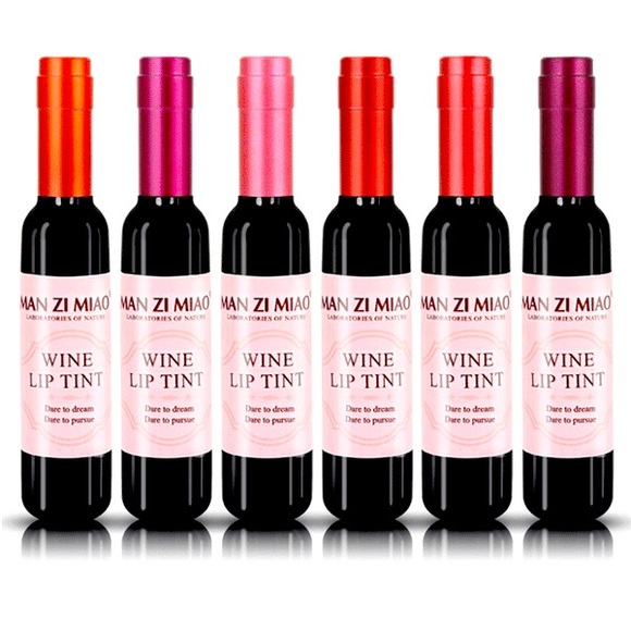 No alcohol, WINE WATERPROOF LIPSTICK KIT [PACK OF 6] - Picture 3 of 7